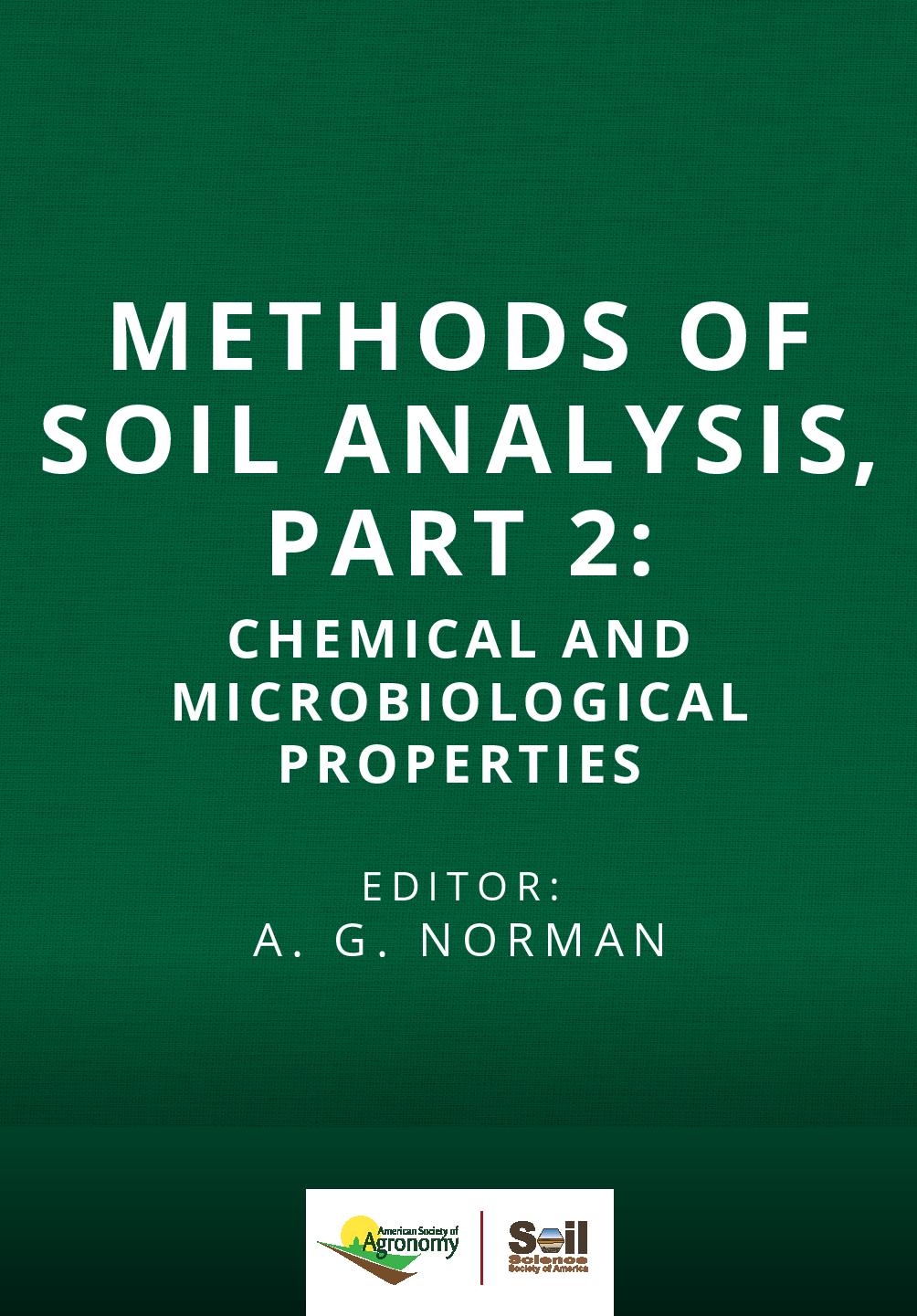 Methods Of Soil Analysis: Part 2 Chemical And Microbiological ...